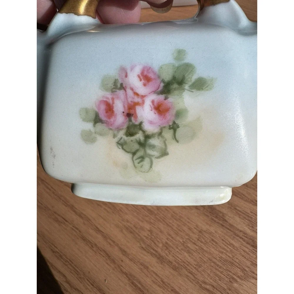 Vintage Heinrich & Co Selb Bavaria Salt‎ & Pepper Shakers W/Tray, Signed J Kach